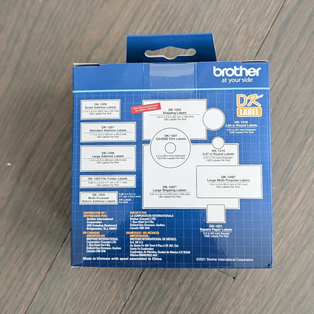 Brother DK-1201 Standard Address Labels, DK1201, 3 1/2